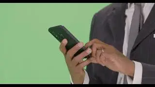 Businessman texting on phone with green screen | Green Screen | Worldwide 4k Videos