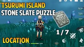 tsurumi island stone slate puzzle genshin impact [ 1/7 ]