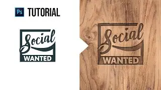 EASY Wood Carving Effect in Photoshop Tutorial