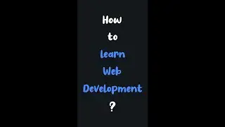 How to learn web development 
