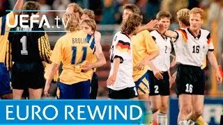 EURO 1992 Highlights: Sweden 2-3 Germany