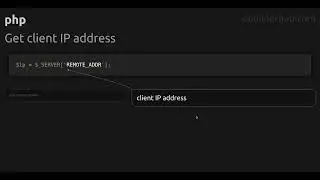 Get client IP address