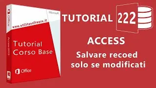 Access:  Salvare record solo se modificati -Tutorial 222