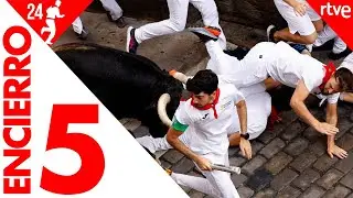 QUINTO ENCIERRO de San Fermín 2024 | Toros de Domingo Hernández