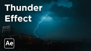 Realistic thunder lightning Effect in After Effects