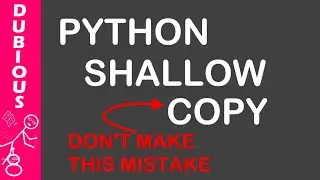 Shallow Copy In Python : DON'T MAKE THIS MISTAKE!