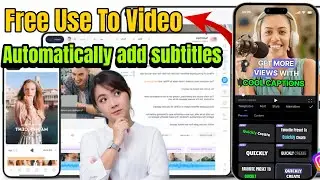 Automatically add subtitles to video online free | Auto Caption Generator