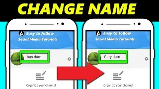 How to Change Channel Name on YouTube! IOS & Android 2024