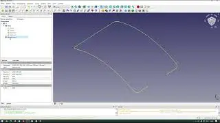 Freecad верстак Curves построение 3д линни по двум проекциям