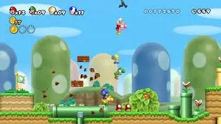 Incredibly Satisfying 4-Players Mario Bros