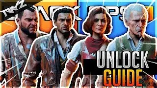 BLACKOUT: HOW TO UNLOCK ZOMBIES CHARACTER! CHAOS CREW QUEST ITEMS (Black Ops 4 Blackout Skin Guide)