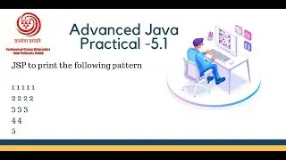 Pattern Printing in JSP| YCMOU TYBCA Adv Java Practical 5.1| Asterix Solution