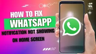 How to Fix WhatsApp Notification Not Showing on Home Screen