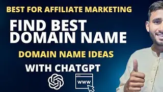 Find A Good Domain Name for Website Useing ChatGPT ( Find Affliate Markiting Niches )