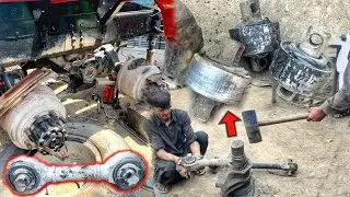 How to remove the Truck suspension system's Torque Road bush | Torque Rod Bush Removing Full Process