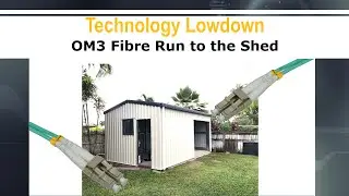 Multimode OM3 Fibre run to the Shed