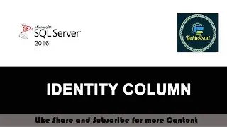 22- Identity Column in SQL SERVER