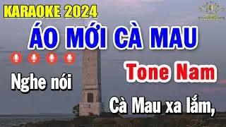 Áo Mới Cà Mau Karaoke Tone Nam ( Am ) Nhạc Sống Cha Cha Cha Cực Hay | Trọng Hiếu