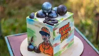 Cake for my son😍. Draw on the ganache🎨. GTA - I - Corcodel!