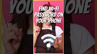 How to find WiFi password on iPhone! #shorts #iphone