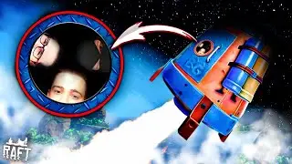 ЭТО ЧТО? РАКЕТА? МЫ ЛЕТИМ В КОСМОС? СДЕЛАЛИ ЗООПАРК НА  ПЛОТУ!(RAFT)