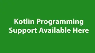 Kotlin Programming Support