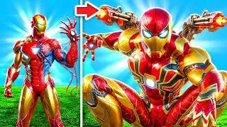 Upgrading Iron Man To SPIDERMAN IRON MAN In GTA 5!