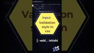 input validation in css | css tips 