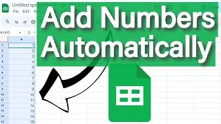 Add ascending numbers in Google Sheets in one click