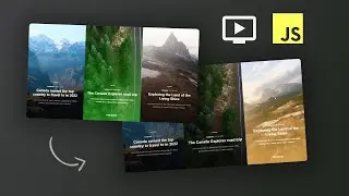 Split Screen Video Landing Page Concept | HTML, CSS, JS