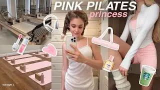 живу как pink pilates princess | пилатес, розовая эстетика, уход за собой и матча🎀