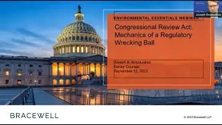 Congressional Review Act: Mechanics of a Regulatory Wrecking Ball