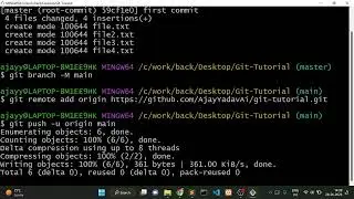Git Push and Pull: Upload Local Project to GitHub | Git Tutorial in Hindi