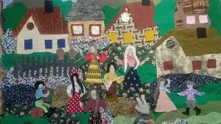 Patchwork pattern 2. textile pizza continued