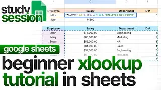 Beginner XLOOKUP Tutorial In Google Sheets