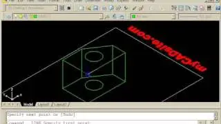 Drawing wireframe models in AutoCAD - tutorial