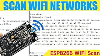 Scan Available WIFI Networks With Esp8266 Nodemcu | TFK