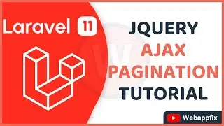 Laravel AJAX Pagination | AJAX Pagination With Laravel - Jquery | Laravel 11 Jquery AJAX Pagination