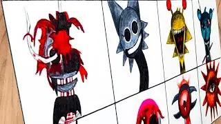 Drawing Incredibox Sprunki Phase 6 | BEHIND THE SMILES ( #incredibox #sprunki )