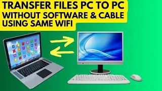 How to Transfer Files Between PCs/Laptops Wirelessly | Windows 11 & 10 | No USB Stick or LAN Needed
