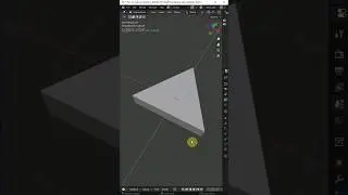 How to make a triangle in Blender #blender #cgian #3d #3dmodeling