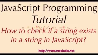 How to check if a string exists in a string in JavaScript?