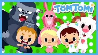 The Animals Mimicry Song🦍🐇🐐 | Lets copy all the animals!🤩 | Animal Song | Kids Song | TOMTOMI