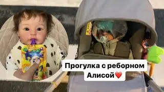 Мини влог💖 прогулка с реборном Алисой🦊 Кормление 🍼🍬