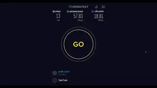 TalkTalk Fibre Speed test - LAN to PC