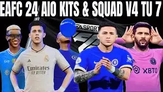 EAFC 24 AIO Kits V4  For FC 24 (New Kits & Squad ) TU7