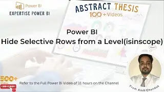 How to selectively hide rows in Power BI | isinscope | Power BI Tutorials