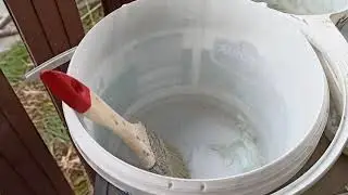 Краска для деревьев!!! Стойкая надёжная!!! Делаем сами!!!