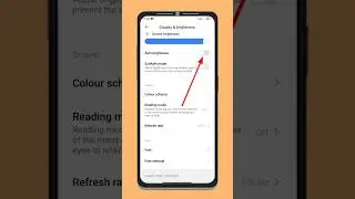 How to off auto screen brightness in poco,redmi xiaomi 