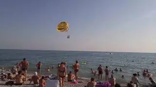 Небуг 2017г. Черное море . Катание на парашюте.